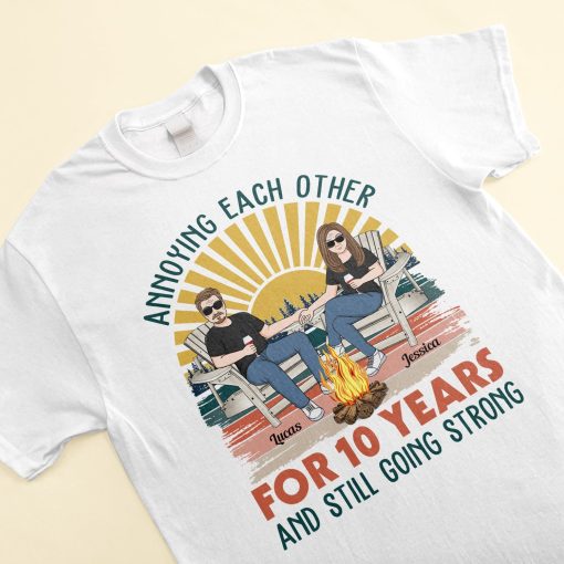 Annoying Each Other - Personalized Shirt - Birthday Anniversary Gift For Husband, Wife - Gift For Parents From Daughters, Sons - Image 3