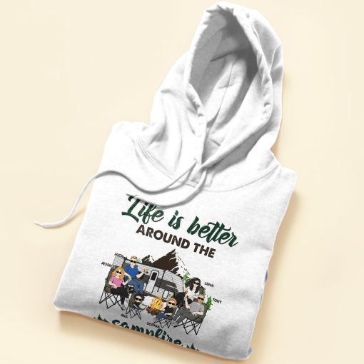 Around The Campfire With Our Family - Personalized Shirt - Image 5
