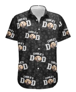 Best Dog Dad - Personalized Photo Hawaiian Shirt