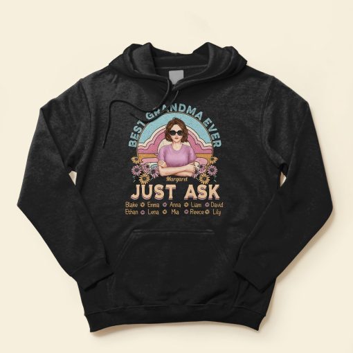 Best Grandma Ever Ever Ever - Personalized Shirt - Funny Gift Birthday Gift For Grandma, Nana, Mom - Gift From Daughters, Sons, Husband For Wife - Image 4