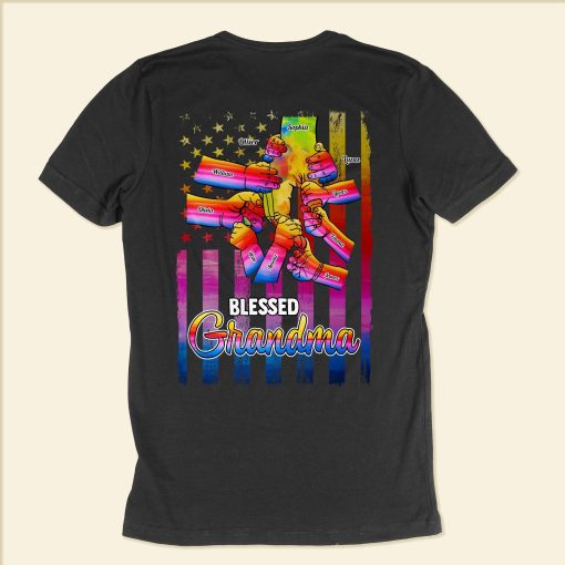 Blessed Grandma - Personalized Shirt - Birthday, Christmas, Grandparents' Day Gift For Grandma, Grammy, Gigi, Nana, Nanny, Mimi, Mom, Mama