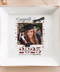 Congrats Graduation - Personalized Photo Jewelry Dish