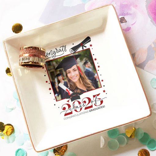 Congrats Graduation - Personalized Photo Jewelry Dish - Image 4