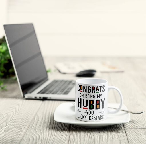 Congrats On Being My Hubby - Personalized Mug - Image 7