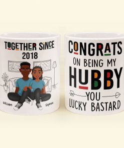 Congrats On Being My Hubby - Personalized Mug