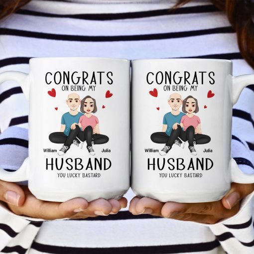 Congrats On Being My Husband New Version - Personalized Mug - Image 8