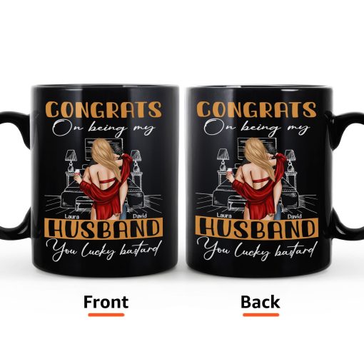Congrats You Lucky Bastard - Personalized Mug - Image 3