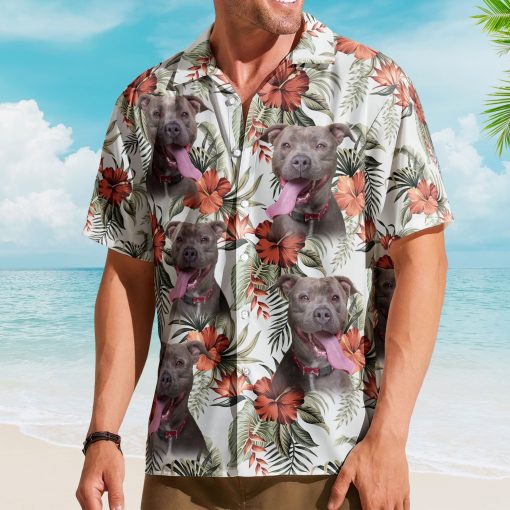 Custom Face Funny Photo Aloha For Pet Lovers - Custom Photo Hawaiian Shirts - Image 4