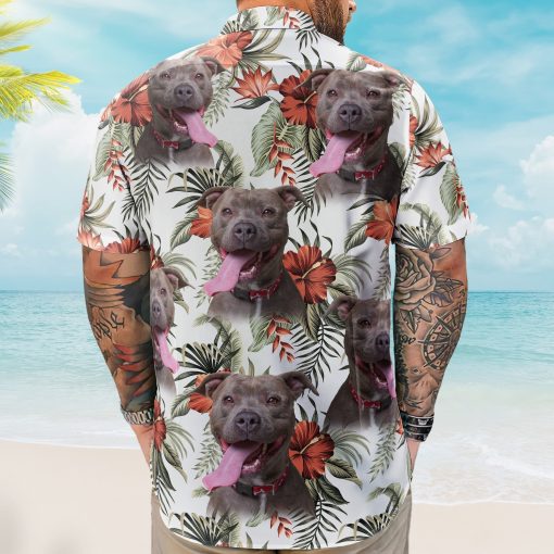 Custom Face Funny Photo Aloha For Pet Lovers - Custom Photo Hawaiian Shirts - Image 5