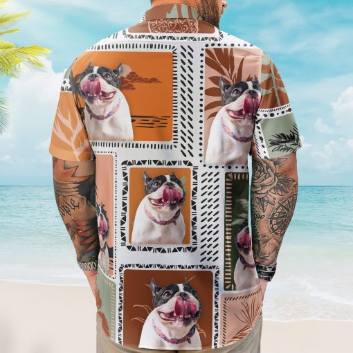 Custom Face Funny Photo Retro Tropical Palm Trees For Men, Women - Custom Photo Hawaiian Shirts - Image 5