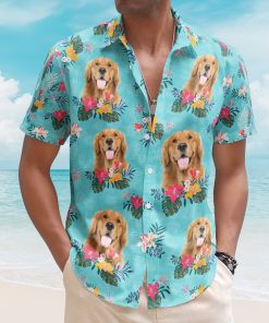 Custom Face Funny Photo Tropical Aloha For Dogs, Cats Lovers - Custom Photo Hawaiian Shirts