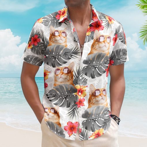 Custom Face Funny Photo Tropical Aloha For Pet Lovers - Custom Photo Hawaiian Shirts - Image 4