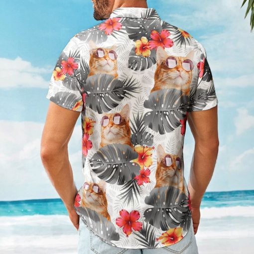 Custom Face Funny Photo Tropical Aloha For Pet Lovers - Custom Photo Hawaiian Shirts - Image 2