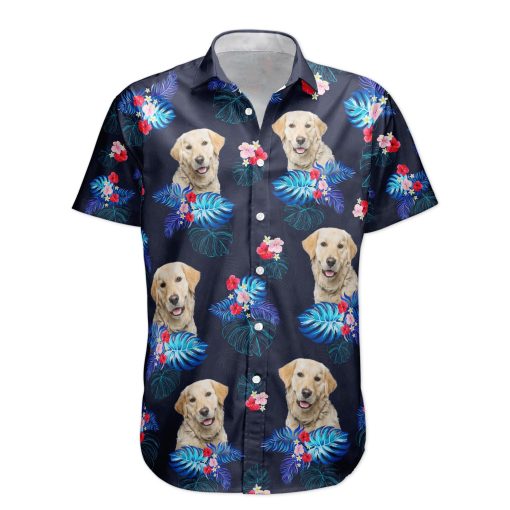 Custom Face Funny Photo Tropical Hibiscus Aloha For Dogs, Cats Lovers - Custom Photo Hawaiian Shirts - Image 6