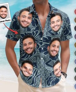 Custom Photo Funny Pet Family Friends Tiki Bar Summer - Custom Photo Hawaiian Shirts