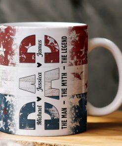 Dad. The Man. The Myth. The Legend - Personalized Mug
