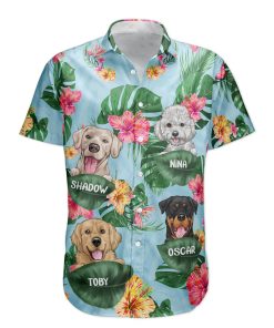 Dog Dad Cat Dad Pet Lovers Tropical Summer - Personalized Hawaiian Shirt