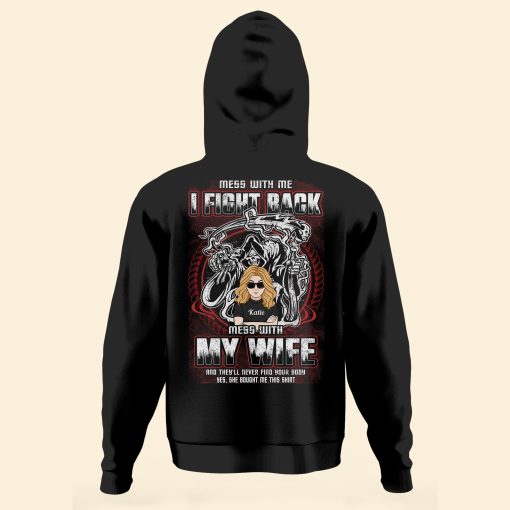 Don't Mess With My Wife - Personalized Shirt - Anniversary, Birthday Gift For Spouses, Wife, Lover - Image 2