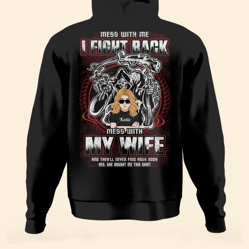 Don't Mess With My Wife - Personalized Shirt - Anniversary, Birthday Gift For Spouses, Wife, Lover - Image 3