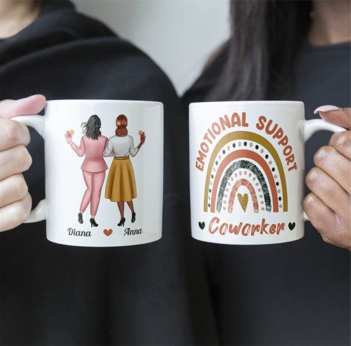 Emotional Support Coworker - Personalized Mug - Image 4