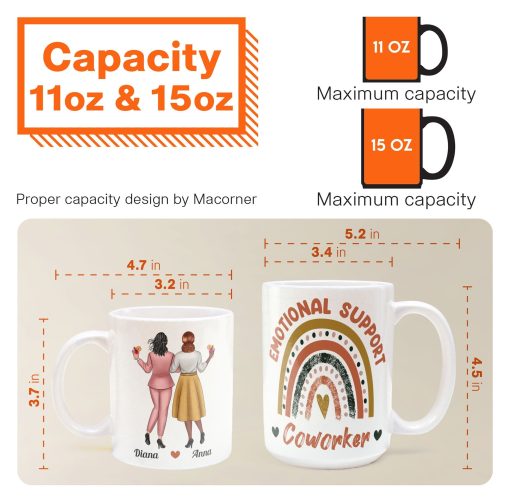 Emotional Support Coworker - Personalized Mug - Image 6