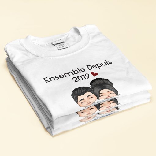 Ensemble Depuis - Personalized Shirt - Anniversary, Valentine's Day Gift For Spouse, Husband, Wife, Lovers, Girlfriend, Boyfriend - Image 2