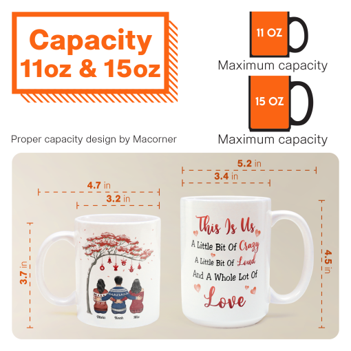 Family Where Life Begins & Love Never Ends - Personalized Mug - Christmas Gift For Family Members - Image 7