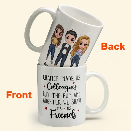 Fun & Laughter We Share Made Us Friends - Personalized Mug - Birthday, Christmas Gift For Colleagues - Image 2