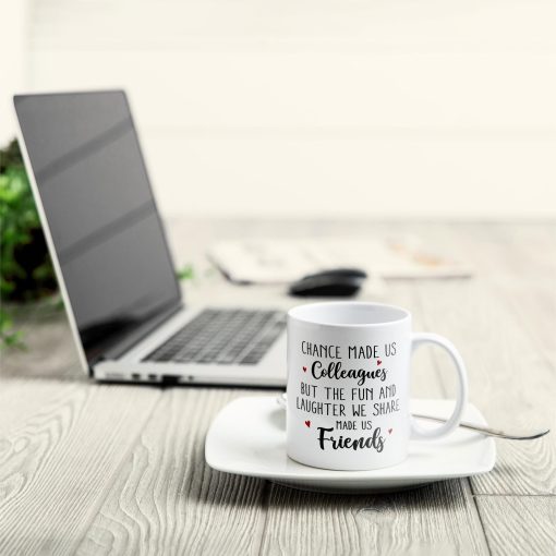 Fun & Laughter We Share Made Us Friends - Personalized Mug - Birthday, Christmas Gift For Colleagues - Image 3