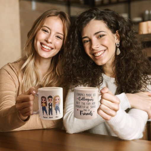 Fun & Laughter We Share Made Us Friends - Personalized Mug - Birthday, Christmas Gift For Colleagues - Image 4