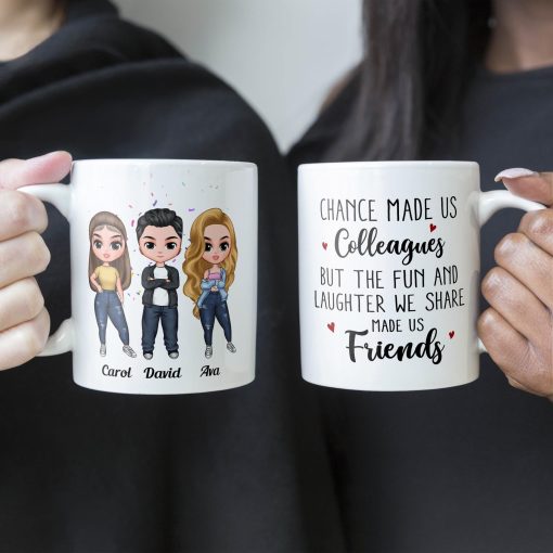 Fun & Laughter We Share Made Us Friends - Personalized Mug - Birthday, Christmas Gift For Colleagues - Image 5