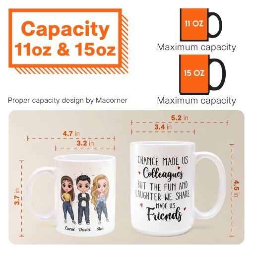 Fun & Laughter We Share Made Us Friends - Personalized Mug - Birthday, Christmas Gift For Colleagues - Image 7