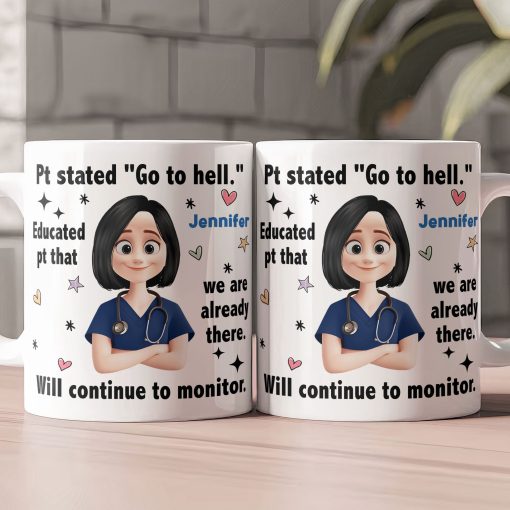 Funny Sarcastic Nursing - Personalized Mug - Image 2