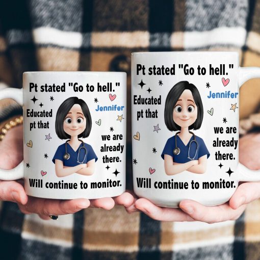 Funny Sarcastic Nursing - Personalized Mug - Image 3