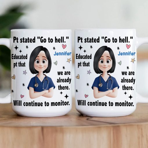 Funny Sarcastic Nursing - Personalized Mug - Image 4