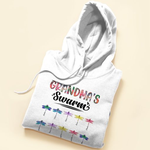Grandma'S Swarm - Personalized Shirt - Birthday, Christmas, Grandparents' Day Gift For Grandma, Grammy, Gigi, Nana, Nanny, Mimi, Mom, Mama - Image 5