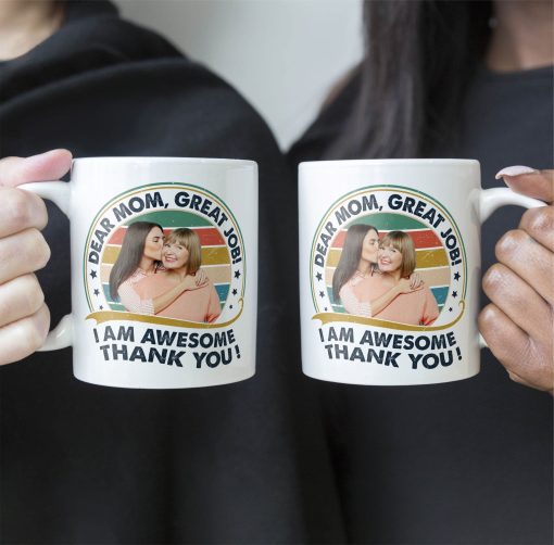 Great Job, Mom Thank You! - Personalized Photo Mug - Image 6