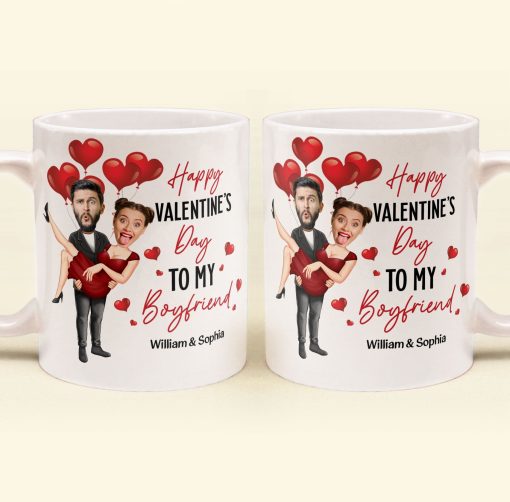 Happy Valentine's Day To My Love - Personalized Photo Mug - Valentine's Day Gifts For Men, Husband, Him, Boyfriend - Image 2