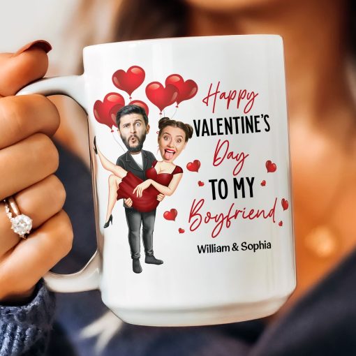 Happy Valentine's Day To My Love - Personalized Photo Mug - Valentine's Day Gifts For Men, Husband, Him, Boyfriend - Image 7