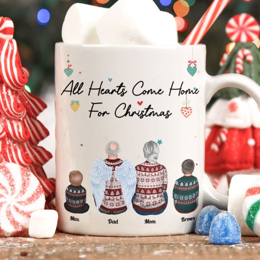 Hearts Come Home For Christmas - Personalized Mug - Image 3