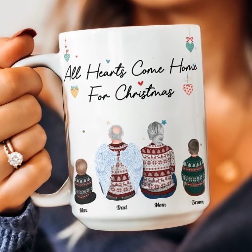 Hearts Come Home For Christmas - Personalized Mug - Image 4