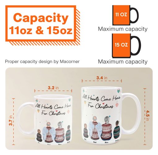 Hearts Come Home For Christmas - Personalized Mug - Image 5