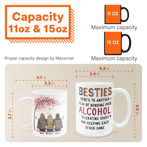 Here's To Another Year Of Bonding Over Alcohol - Personalized Mug - Image 6