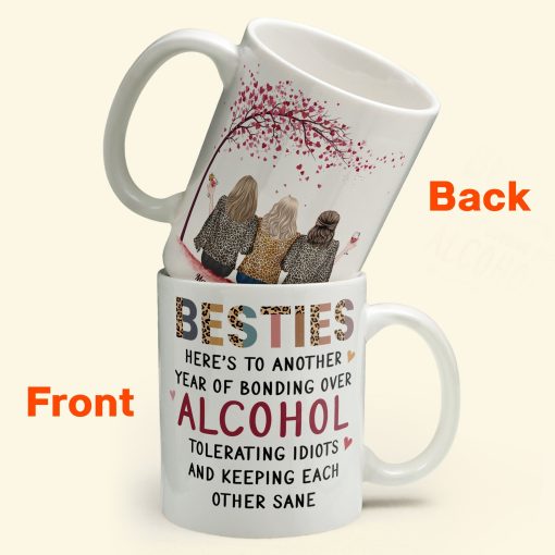 Here's To Another Year Of Bonding Over Alcohol - Personalized Mug - Image 2