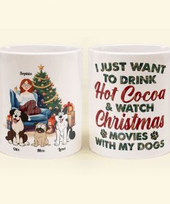 Hot Cocoa, Christmas Movies & My Dogs - Personalized Mug