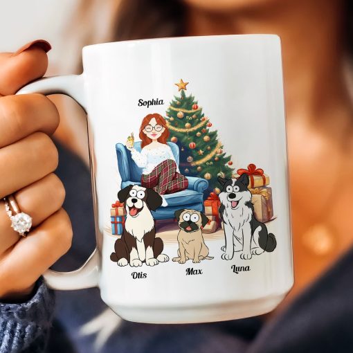 Hot Cocoa, Christmas Movies & My Dogs - Personalized Mug - Image 9