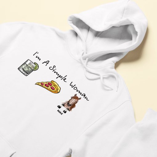 I Am A Simple Woman - Personalized Shirt - Birthday Gift For Horse Mom, Horse Girl, Horse Lover - Image 2