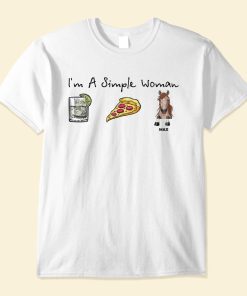 I Am A Simple Woman - Personalized Shirt - Birthday Gift For Horse Mom, Horse Girl, Horse Lover