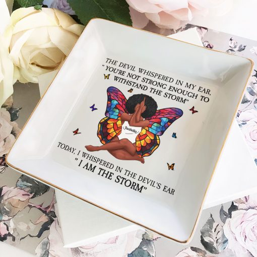 I Am The Storm - Personalized Jewelry Dish - Image 2