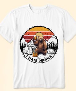 I Hate People Camping Spirit Animal - Personalized Shirt